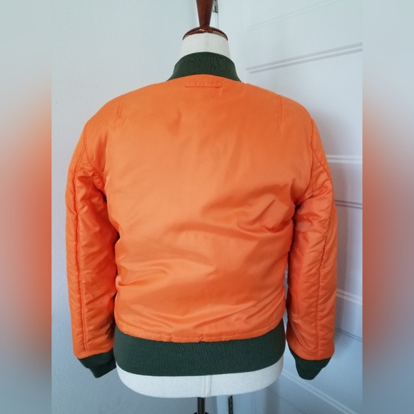 Alpha Industries MA-1 Reversible Bomber Jacket, Women's Size Large - Picture 9 of 9